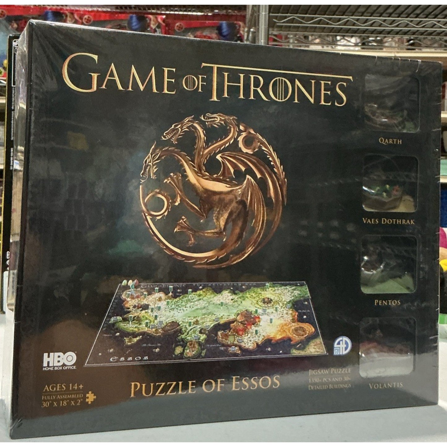 NEW SEALED Game of Thrones 4D Puzzle of Essos 1350 Piece 30+ DETAILED BUILDINGS